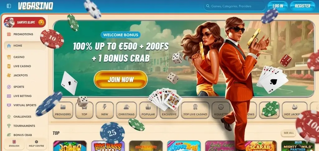 Vegasino Casino Startseite – Online Casino Deutschland